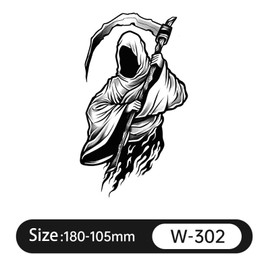 Somelese Temporary Tattoo Stickers for Adults and Teens, Pack of 4Pcs, Assorted Designs, Cool Realistic Design, Long-Lasting for 15 Days, Herbal Juice-Based, Eco-Friendly and Safe, Easy Application