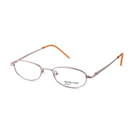 Calabria Metal Flex KIDS 1001 Oval Reading Glasses +6.00 Pink Girls 45mm