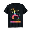 Ginnasta su Balance Beam Ragazze Bambini Ginnastica Artistica Maglietta