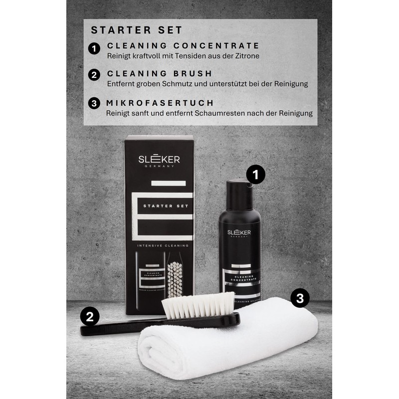 SLEEKER Unisex Starter Shoe Care Set, Colour Neutral, Colour-neutral