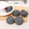 KTOJOY 6 Pack Stainless Steel Wool Scrubber, Scrubbing Scouring Pad,