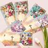pihpigboss 6 Packs Religion Cross Diamond Painting Greeting Cards Cross