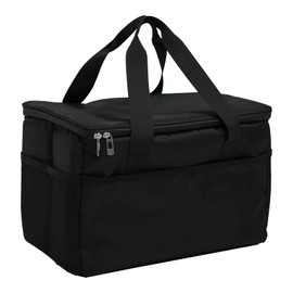 JOMAILIEEL 23L Soft Cooler Bag, Insulated Lunch Box for Women and Men with Divider, Side Pockets, Portable Collapsible Travel Cooler, Soft Sided Reusable Ice Chest, Lunch Bag for Work, Camping, Car