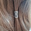 VALHALLA Viking Beard Bead 316L Steel Silver Stainless Steel Large