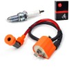 Starter Relay and Ignition Coil Igniter CDI Spark Plug Compatible