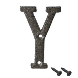 Bet Light House Letter, 3 Inch Cast Iron Letter Y for Home Hotel Mailbox Address Sign