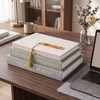 Linen Decorative Books, Set of 3 Fake Books for Coffee