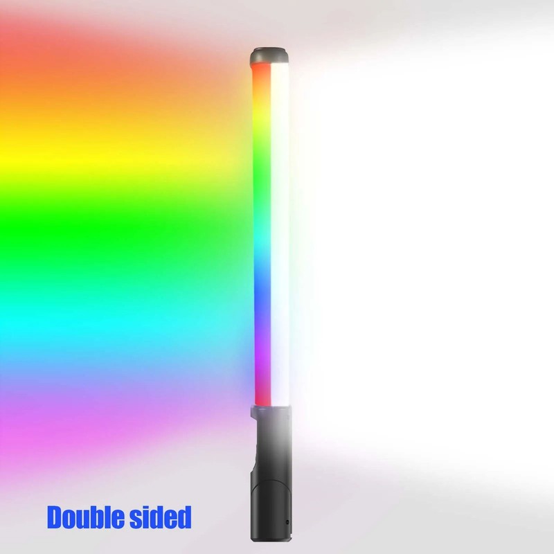 15W RGB Handheld Photography Lamp Dual-side Luminescence Stick Light Portable