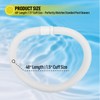 Two Pack 48" Universal Pool Vacuum Hose, Premium Replacement Suction