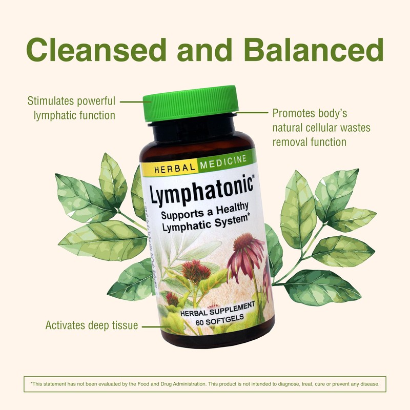 Herbs Etc. Lymphatonic Softgels - Lymph System Support - Support