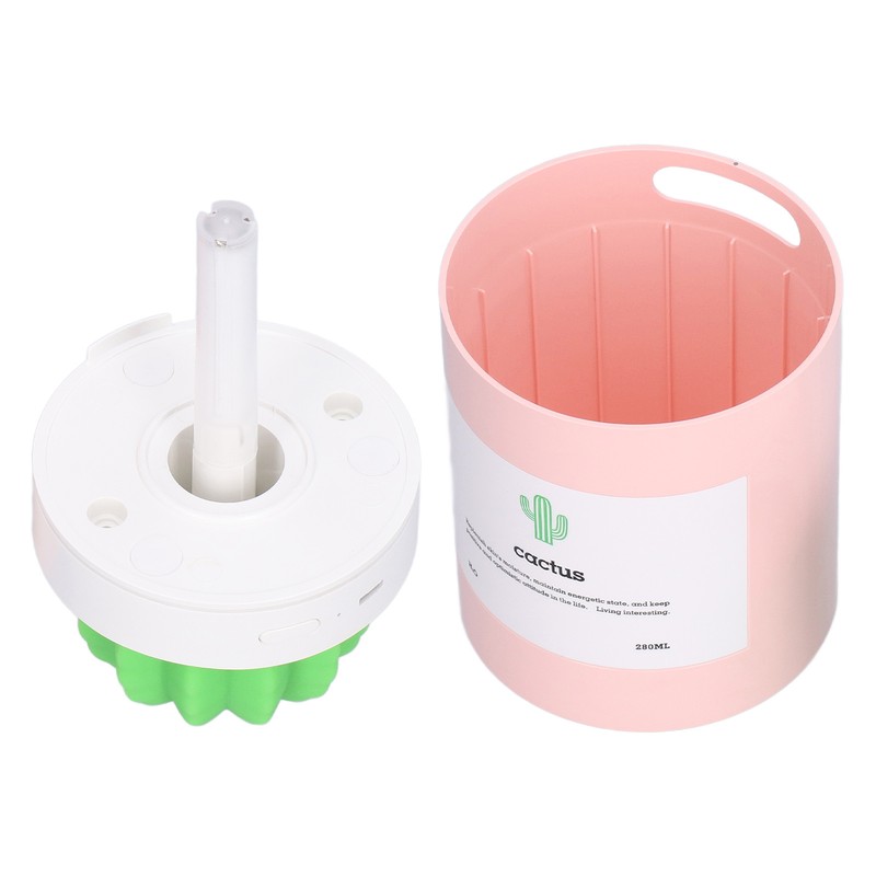 280ml Cactus Desktop Humidifier USB Power Supply Mute Nano Atomization