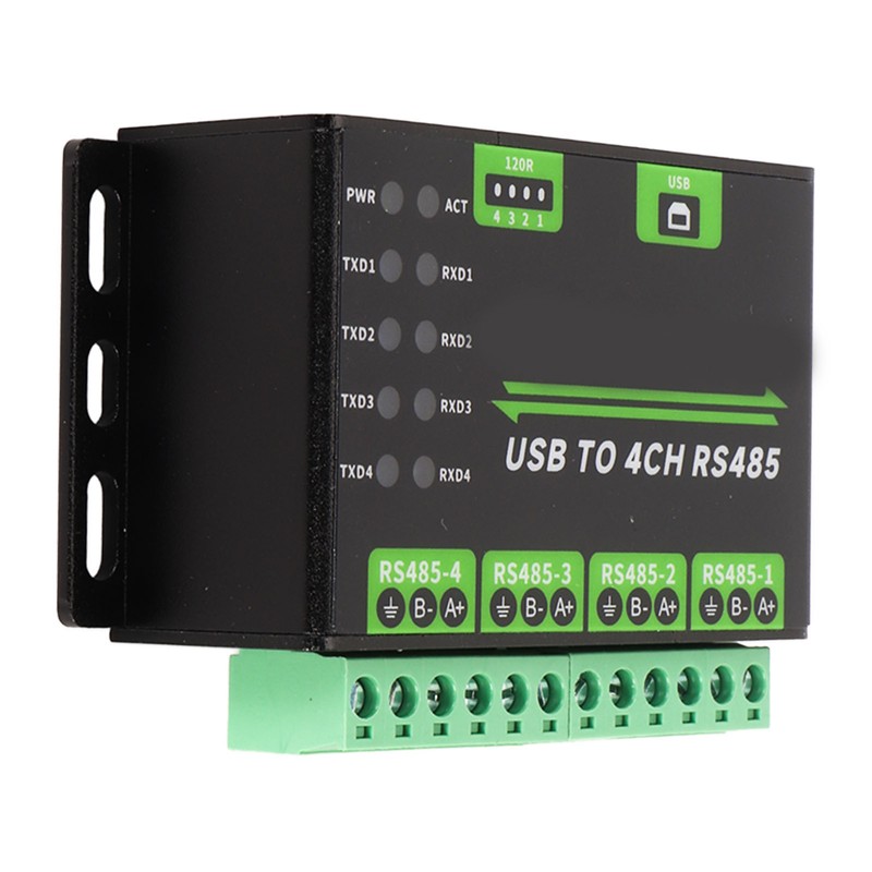 USB to 4CH RS485 Converter Onboard TVS Anti Thunder 120R