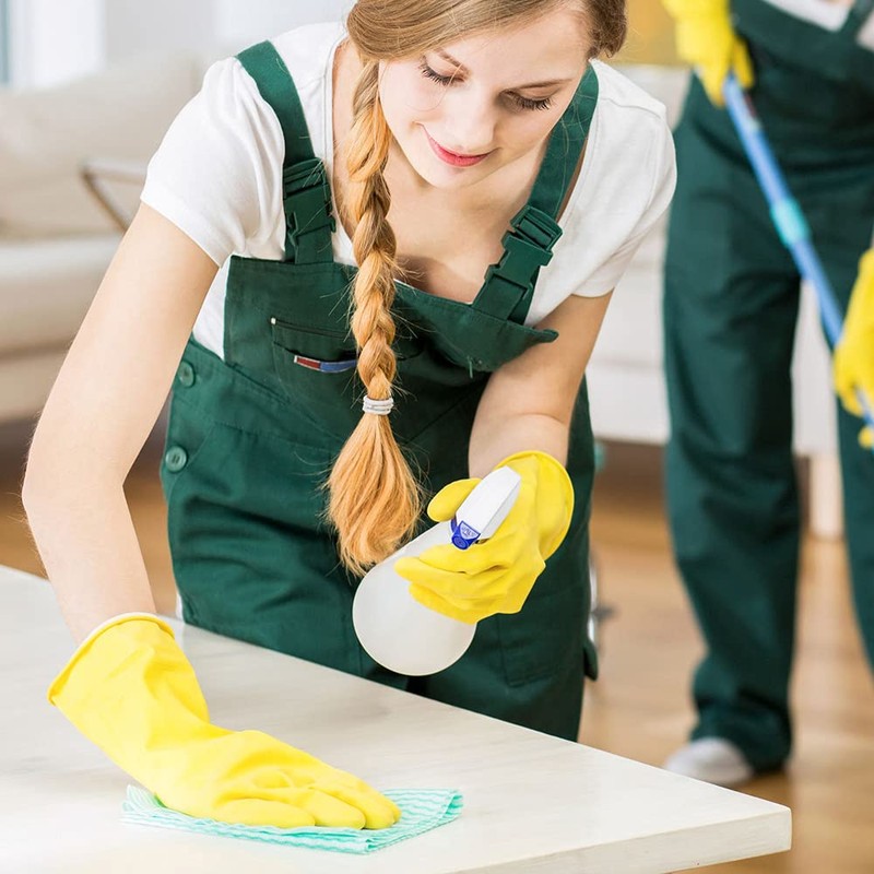 TRONEX 12 Pairs 12" Multipurpose Flock-Lined Kitchen Latex Gloves, Heavy