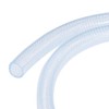 sourcing map Braided Reinforced PVC Tubing 12mm ID 2m Transparent