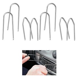 Yeesabella 8PCS Car Radio Removal Tool Kit,Universal U & V Shape Audio Release Keys, Professional Auto Stereo Removal Set,Easy Access & Repair
