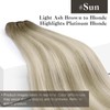Sunny Hair Human Hair Sew in Extensions Blonde Weft Hair