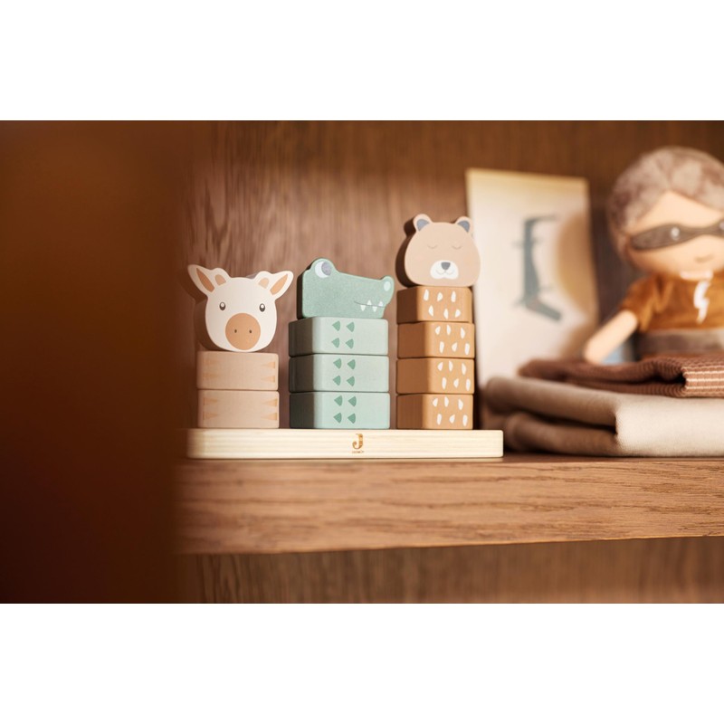 Jollein 120-001-67090 Holz-Stapelturm