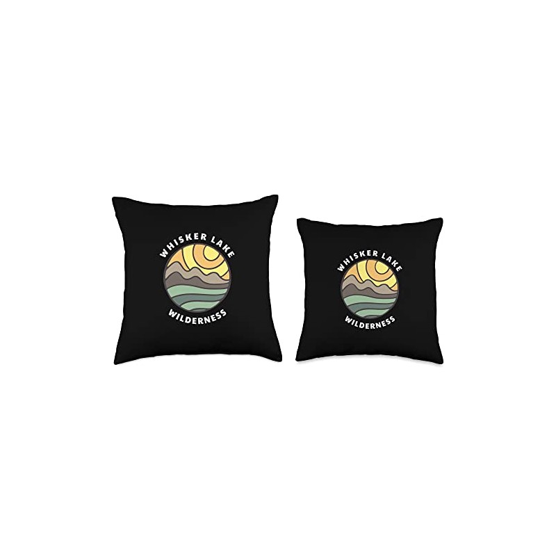 Whisker Lake Wilderness Wisconsin WI Vacation Souvenir Throw Pillow