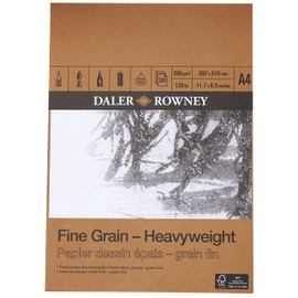 A4 200gsm DR Fine Grain Heavy Drawing Cartridge Pad
