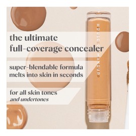 House Of Makeup Matte Concealer for Dark Circles, Pigmentation | Non-Crease, Non-Cakey | Long Wear, Waterproof, Sweat-proof | Full Coverage Concealer for Oily Skin | For Face Makeup | 6 ML (M02 - Med