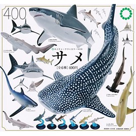 Nature Technicolor 400 Shark (Complete Set of 6 Types), Gacha Gacha Capsule Toy