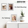 ORIVAN 5x7 Picture Frame Wood Display 5x7 Picture Distressed Silver