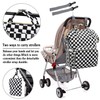 MCWTH Checkered Diaper Bag Backpack Set for Baby Girls Mom,