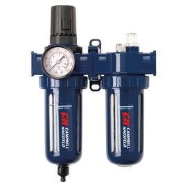 Filter Regulator and Lubricator – 3 in 1 FRL Unit - 3/8" NPT – 150 PSI (Campbell Hausfeld PA208103AV)