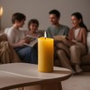 Natural Beeswax Candles 4 Packs, Beeswax Pillar Candles with 140