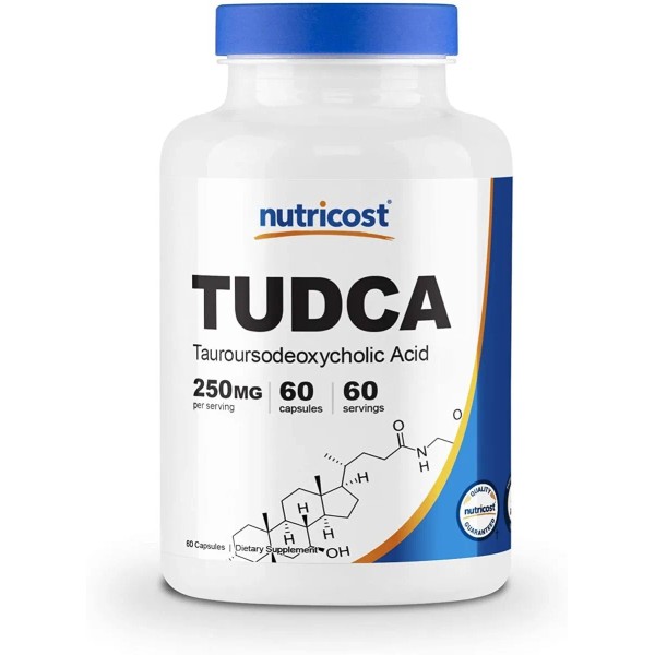 Nutricost Tudca Tauroursodeoxycholic Acid 250mg 60 Capsulas de cido Tauroursodeoxiclico