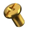 M4 (4mm x 10mm) Brass Phillips Pan Head Machine Screws