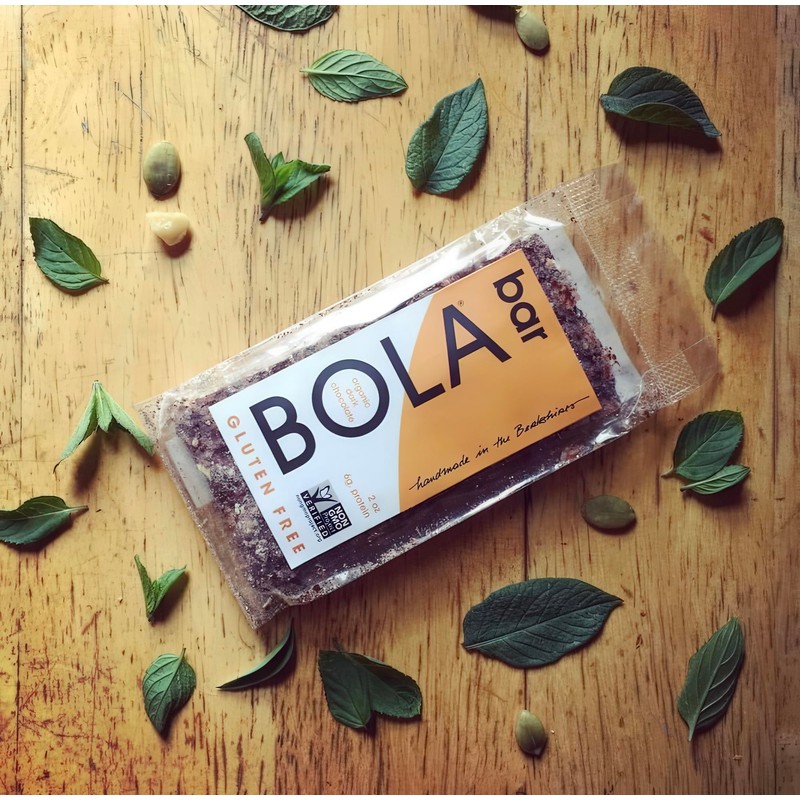 BOLA granola Bars, Gluten-Free, Original, 70% Organic Bittersweet Chocolate, Almond