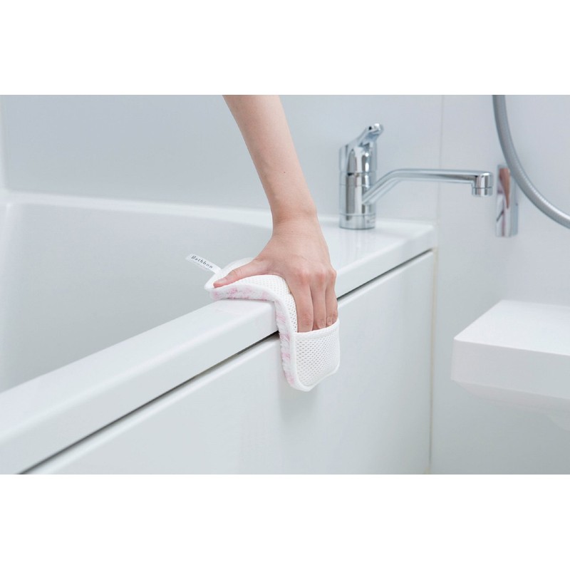 Yamazaki Sangyo 178711 Bath Cleaning Sponge, Bath Bonkun, Scissors, Antibacterial,