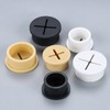 6Pcs 20mm Rubber Cable Grommets for Wire Hole Cover, Desk