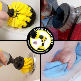 Cleaning - Bathroom Accessories - Drill Brush - Shower Cleaner - Shower Curtain - Shower Door - Shower Curtain - Bathtub - Cast Iron - Bath Mat - Tile - Grout Cleaner - Microfiber Cleaning Cloth