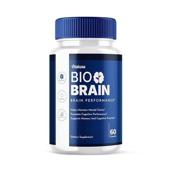 Bio Brain Capsules, BioBrain Performance Memory Supplement for Mental Clarity,