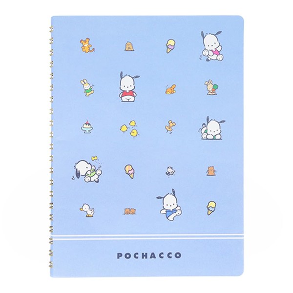 Sunstar Stationery Sanrio Notebook, Ring Notebook, A5, Retro Sanrio Characters