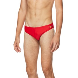 Speedo Men's Swimsuit Brief Powerflex Eco Solar, BITTERSWEET, 26