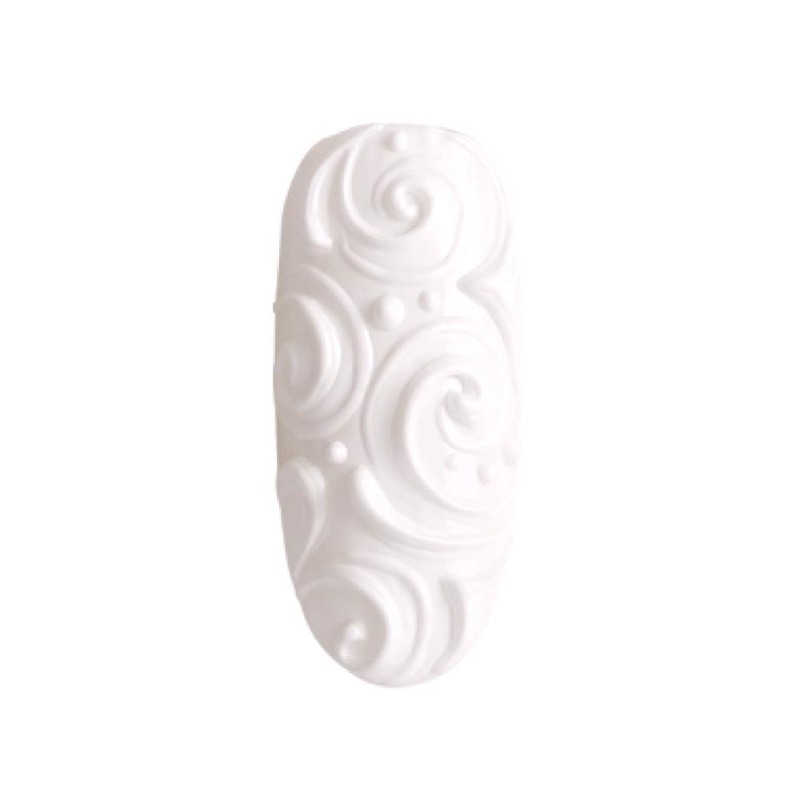 Bluesky UV Gel Emboss Carving Gel for Nail Art, White,