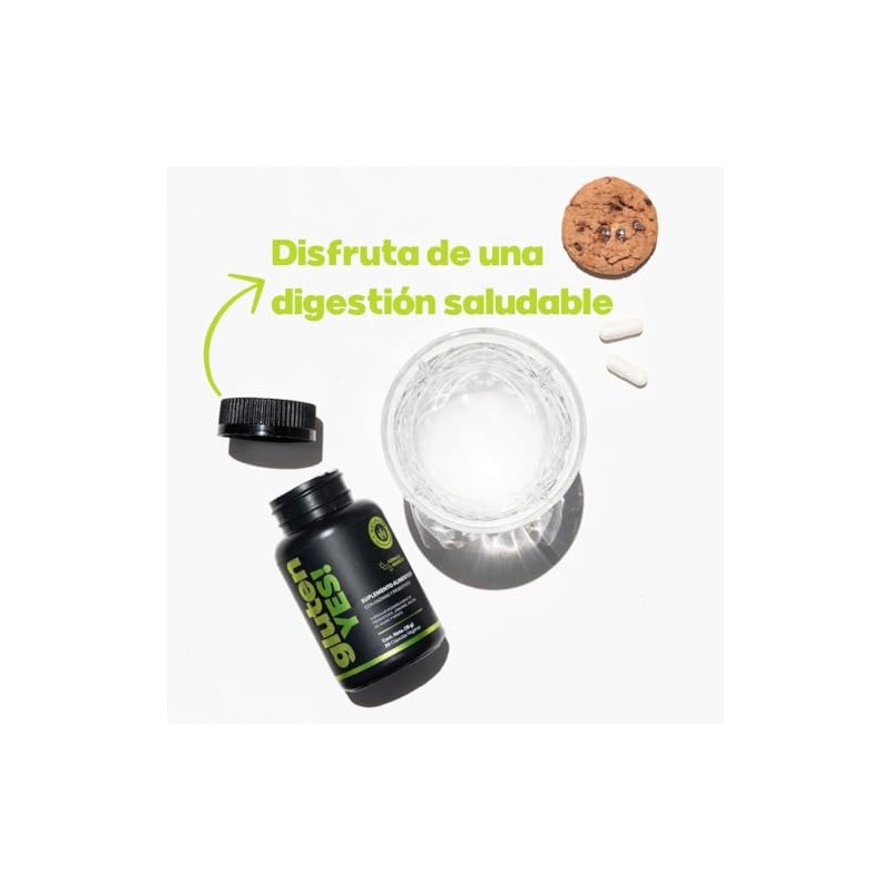 Suplemento Digestivo Natural con Enzimas, Probióticos y Jengibre | 30
