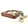 Cigar Ashtray Cherry with Leather Wrap and Free Bonus Cigar