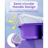 5 Pcs Bento Snack Containers, Reusable 4 Compartment Divided Food