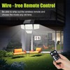 daphino 3000LM Solar Lights Outdoor with Motion Sensor,4 Head 270°