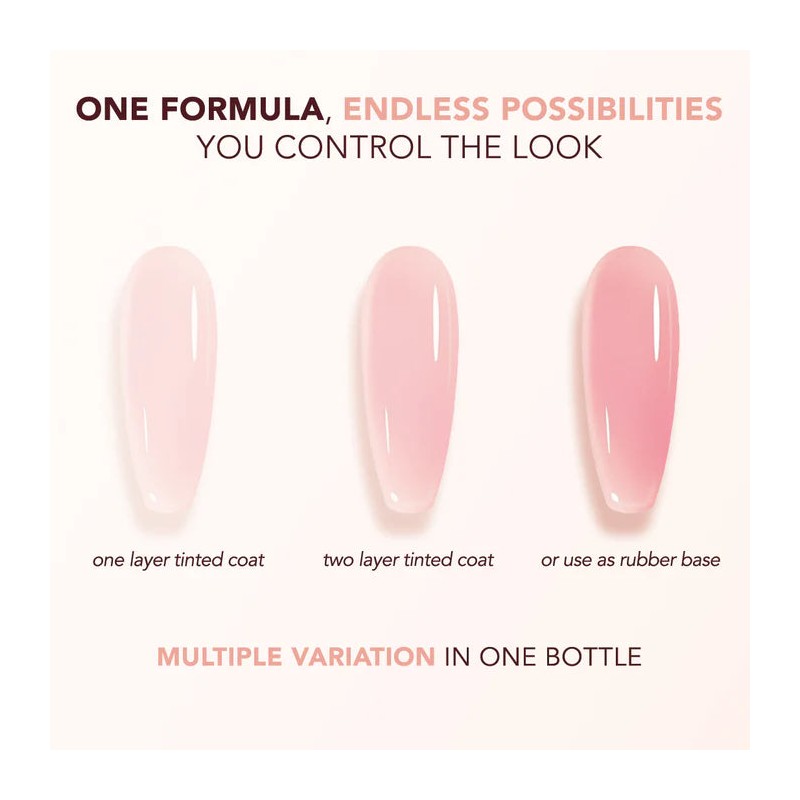 Kiara Sky Tinted Rubber Top Coat Sweet Lullaby