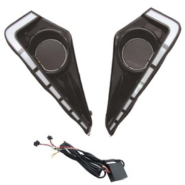 KACEPAR White/Amber Switchback LED DRL Fog Light Kit, 2021-2023 Compatible with Toyota Veloz, Front Lower Bumper LED Daytime Running Light DRL Lamps