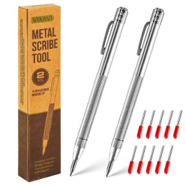 Vixavi Metal Scribe Tool - Metal Scriber with Magnet - Aluminum Scribe with Tungsten...