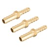 sourcing map Brass Reducer Barb Hose Connection Adapter for Hose