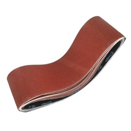 KonaFlex Sanding Belts 10 Pack 6x48 Inch Belt Sander Paper Aluminum Oxide with 60/80/120/150/240 Grits for Woodworking, Paint Sanding, Metalworking, Rust Removal