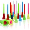 KOFULL Rubber Cushion Top Plastic Golf Tees Mixed Colors Pack