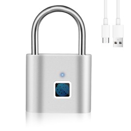 Fingerprint Lock: WIYETY Padlock Finlgerimpression, Lock Fingerprint, Small Lock with Fingerprint, Fingerprint Padlock Suitable for Gym Lockers, Backpacks